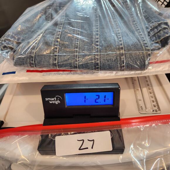 CHRISTOPHER & BANKS CJ BANKS Y2k Blue Denim Multi Panel Pleated Skirt Women 20W - Picture 10 of 10